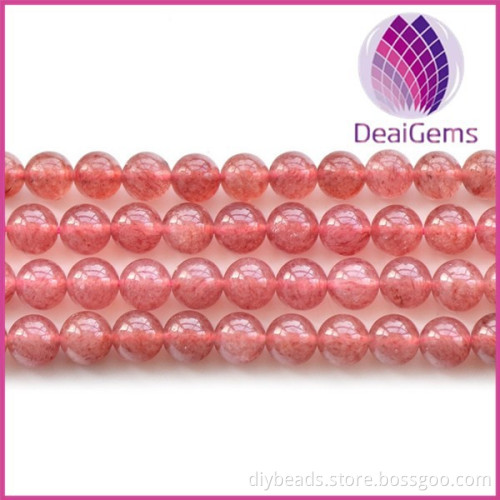 High quality AA grade 10mm strawberry round beads